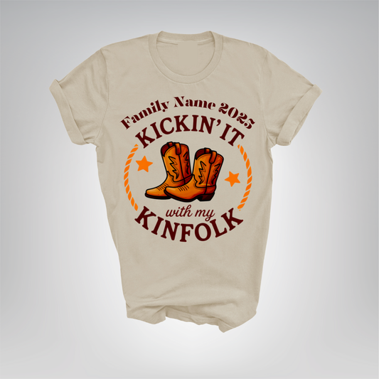 Kickin It With Kinfolk Family Reunion Adult T-Shirt