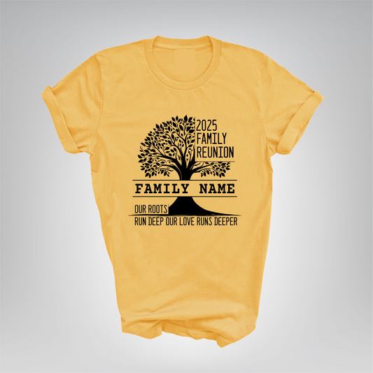 Custom family reunion design on tshirt