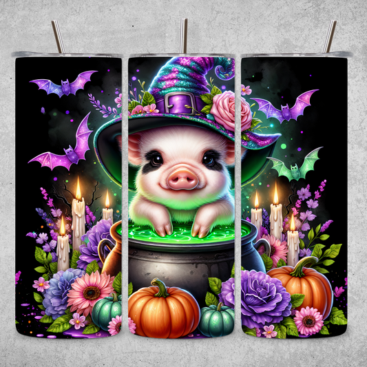 Piggie Stew - 20 oz. Stainless Steel Tumbler with Straw